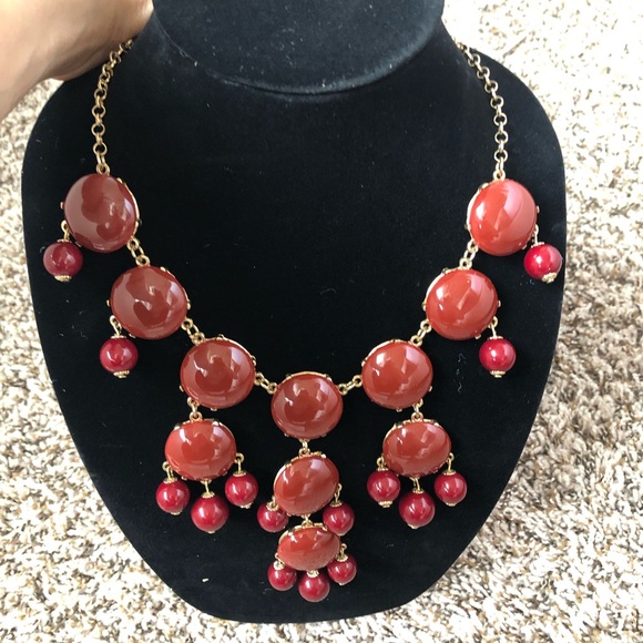 Ily Couture Jewelry - Ily Couture burgundy bubble necklace